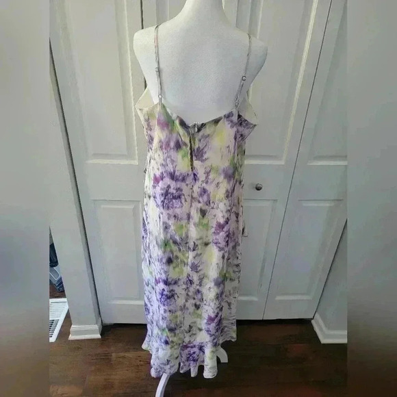 Scoop Women’s Ruffle Slip Bias Cut  Sleevless Dress Size Large - Picture 5 of 7